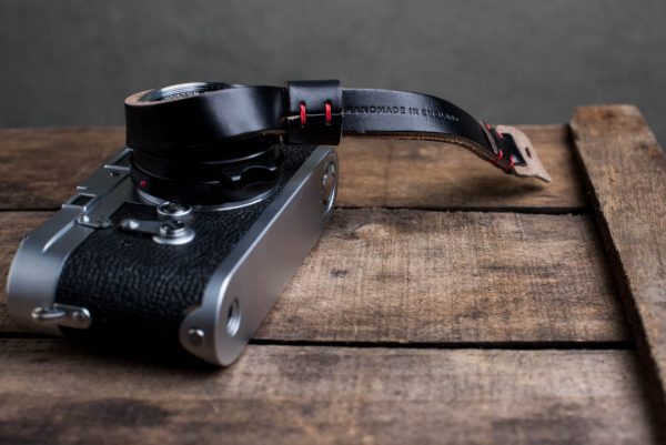 oxford-black-stitched - Hawkesmill-Oxford-Leather-Camera-Wrist-Strap-Black-Stitched-Leica-M3-4
